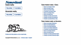 What Nemovitosti.eu website looked like in 2020 (3 years ago)