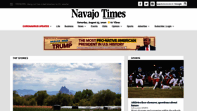What Navajotimes.com website looked like in 2020 (3 years ago)
