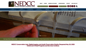 What Nedcc.org website looked like in 2020 (3 years ago)