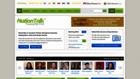 What Nationtalk.ca website looked like in 2020 (3 years ago)