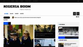 What Nigeriaboom.com website looked like in 2020 (3 years ago)