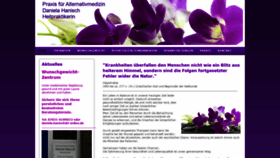 What Naturheilpraxis-hanisch.de website looked like in 2020 (3 years ago)