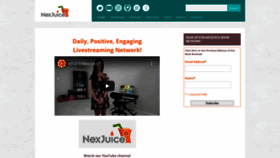 What Nexjuice.com website looked like in 2020 (3 years ago)