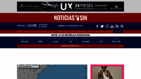 What Noticiassin.com website looked like in 2020 (3 years ago)