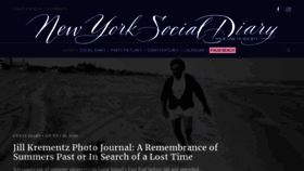 What Newyorksocialdiary.com website looked like in 2020 (3 years ago)