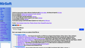 What Nirsoft.net website looked like in 2020 (6 years ago)