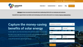 What Namastesolar.com website looked like in 2020 (3 years ago)
