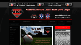 What Nkbaseball.com website looked like in 2020 (3 years ago)
