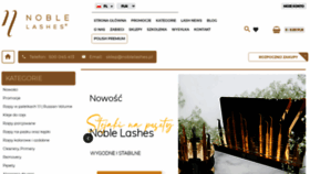 What Noblelashes.pl website looked like in 2020 (3 years ago)