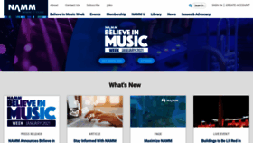 What Namm.com website looked like in 2020 (3 years ago)