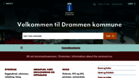What Nyedrammen.no website looked like in 2020 (3 years ago)