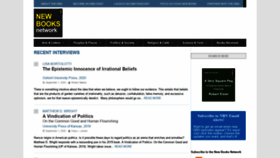 What Newbooksnetwork.com website looked like in 2020 (3 years ago)