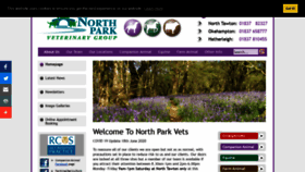 What Northparkvets.co.uk website looked like in 2020 (3 years ago)
