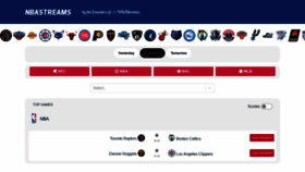 What Nbastreams.to website looked like in 2020 (3 years ago)