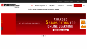 What Newinti.edu.my website looked like in 2020 (3 years ago)