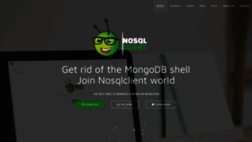 What Nosqlclient.com website looked like in 2020 (3 years ago)
