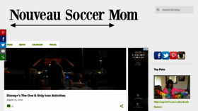 What Nouveausoccermom.com website looked like in 2020 (3 years ago)