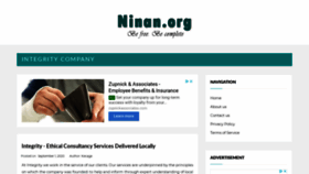 What Ninan.org website looked like in 2020 (3 years ago)