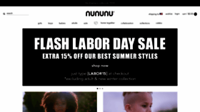 What Nununuworld.com website looked like in 2020 (3 years ago)