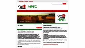 What Nptc.org.uk website looked like in 2020 (3 years ago)