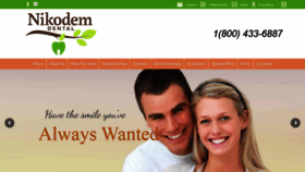 What Nikodemdental.com website looked like in 2020 (3 years ago)