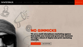 What Ninetyblack.com website looked like in 2020 (3 years ago)