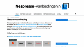 What Nespresso-aanbiedingen.nl website looked like in 2020 (3 years ago)