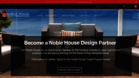 What Noblehousefurniture.com website looked like in 2020 (3 years ago)