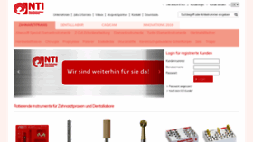 What Nti.de website looked like in 2020 (4 years ago)