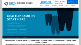 What Northcypresssmilesdentistry.com website looked like in 2020 (3 years ago)