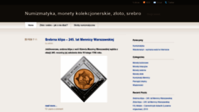 What Numizmatyka.biz website looked like in 2020 (3 years ago)