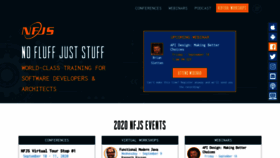 What Nofluffjuststuff.com website looked like in 2020 (3 years ago)