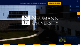 What Neumann.edu website looked like in 2020 (3 years ago)
