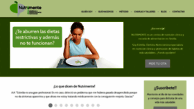 What Nutrimente.es website looked like in 2020 (3 years ago)