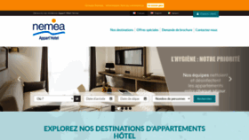 What Nemea-appart-hotel.com website looked like in 2020 (3 years ago)