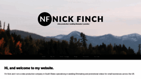 What Nickfinch.co.uk website looked like in 2020 (3 years ago)