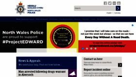 What North-wales.police.uk website looked like in 2020 (3 years ago)