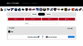 What Nhlstreams.to website looked like in 2020 (3 years ago)