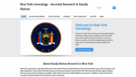 What Newyorkgenealogy.com website looked like in 2020 (3 years ago)