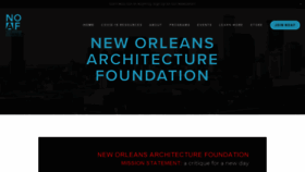 What Noaf.org website looked like in 2020 (5 years ago)