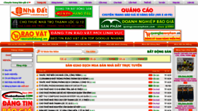 What Nhadatvang.vn website looked like in 2020 (3 years ago)