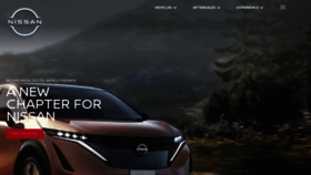 What Nissan.mg website looked like in 2020 (3 years ago)