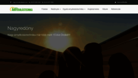 What Nagyredony.hu website looked like in 2020 (3 years ago)