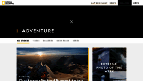 What Ngadventure.com website looked like in 2020 (3 years ago)