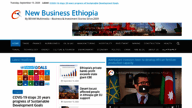 What Newbusinessethiopia.com website looked like in 2020 (3 years ago)