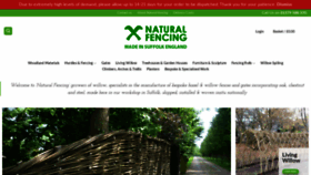 What Naturalfencing.com website looked like in 2020 (3 years ago)