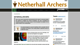 What Netherhall-archers.org website looked like in 2020 (3 years ago)
