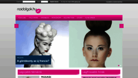 What Noidolgok.hu website looked like in 2020 (3 years ago)