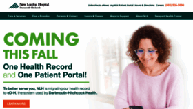 What Newlondonhospital.org website looked like in 2020 (3 years ago)