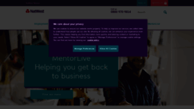 What Natwestmentor.co.uk website looked like in 2020 (3 years ago)